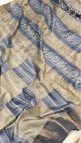 Handloom Soft Tussar Silk Saree