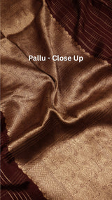 Pre-Order : Handloom Soft Katan Rath Border Saree