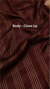 Pre-Order : Handloom Soft Katan Rath Border Saree