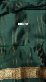 Pre-Order : Handloom Soft Katan Rath Border Saree