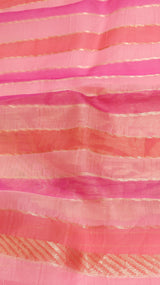 Handloom Pure Kora Silk Saree Paisley Pallu