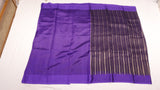 Purple Stripe Kora Silk Saree