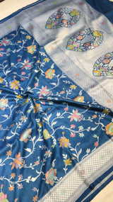 Pre-Order : Handloom Pure Tussar Geogertte Saree