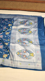 Pre-Order : Handloom Pure Tussar Geogertte Saree