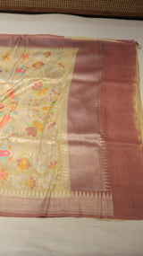 Handloom Pure Tussar Geogertte Saree