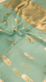 Pre-Order : Handloom Pure Kora Silk Saree
