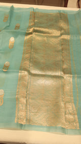 Pre-Order : Handloom Pure Kora Silk Saree