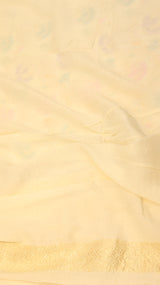 Pre-Order : White Pure Moonga Silk Handloom Saree