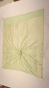 Pre-Order : Pistachio Green Pure Moonga Silk Handloom Saree