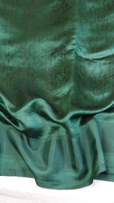 Bottle Green Pure Katan Silk Handloom Saree with Tanchoi Weave