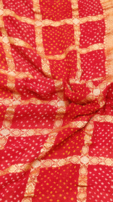 Gharchola Bandhej Khaddi Georgette Saree