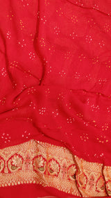 Gharchola Bandhej Khaddi Georgette Saree