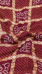 Gharchola Bandhej Khaddi Georgette Saree