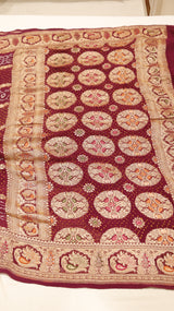 Gharchola Bandhej Khaddi Georgette Saree