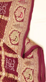 Gharchola Bandhej Khaddi Georgette Saree