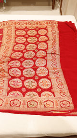 Gharchola Bandhej Khaddi Georgette Saree