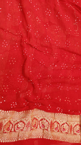 Gharchola Bandhej Khaddi Georgette Saree