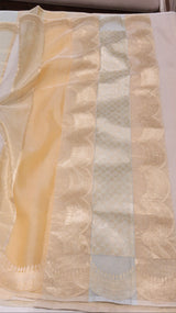 Pure Kora Tissue Rangkaat Saree