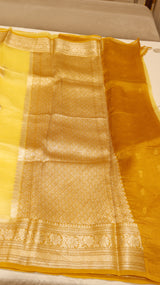 Pre-Order : Handloom Pure Kora Silk Saree