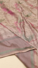 Pure Mulberry Silk Saree with Handloom Dampach Weave