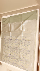 Pure Mulberry Silk Saree with Handloom Dampach Weave