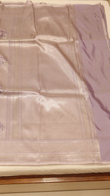 Pure Mulberry Silk Saree with Handloom Dampach Weave
