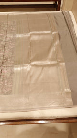 Pure Mulberry Silk Saree with Handloom Dampach Weave