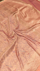 Pure Mulberry Silk Saree with Handloom Dampach Weave