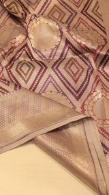 Pure Mulberry Silk Saree with Handloom Dampach Weave