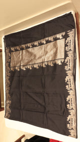 Banarasi Brocade King Khawab Pure Katan Black Saree