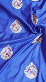 Raw Mango Kadwa Buta Pure Katan Silk Saree