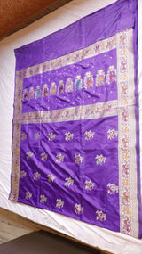 Raw Mango Kadwa Buta Pure Katan Silk Saree