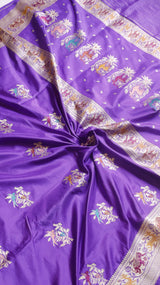 Raw Mango Kadwa Buta Pure Katan Silk Saree
