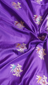 Raw Mango Kadwa Buta Pure Katan Silk Saree