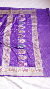 Raw Mango Kadwa Buta Pure Katan Silk Saree