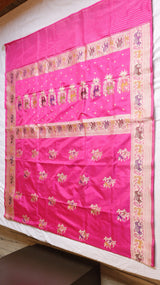 Raw Mango Kadwa Buta Pure Katan Silk Saree