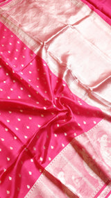 Handloom Soft Katan Silk Saree with Raja Ravi Varma Painting on Border