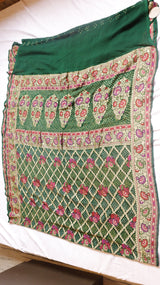 Handwoven Bandhej Khaddi Georgette Saree