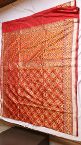 Pre-Order : Shikargah with Patan Patola Pure Katan Silk Saree