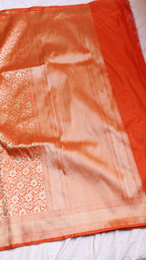 Brocade Pure Katan Silk Saree