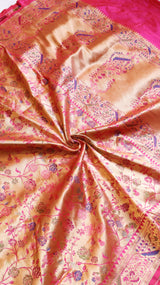 Handloom Pure Katan Silk Gadzameen Saree