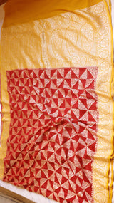 Handloom Pure Khaddi Georgette Saree