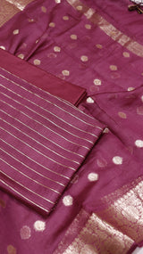 Handloom Pure Chanderi Suit Set
