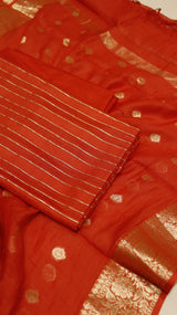 Handloom Pure Chanderi Suit Set