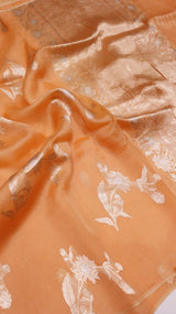 Pre-Order : Handloom Pure Kora Silk Saree