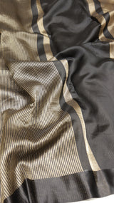 Pre-Order : Striped Tissue Katan Silk Saree