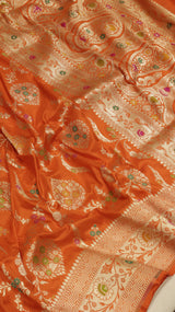 Pre-Order : Handloom Katan Silk Saree
