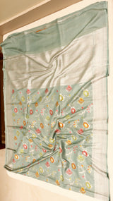 Pre-Order : Handloom Tussar Silk Saree