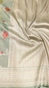 Pre-Order : Handloom Tussar Silk Saree