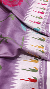 Handwoven Tussar Silk Saree